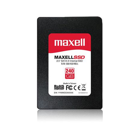 Maxell 2.5 / inch  SATA III Internal SSD 240GB Buy Online in Zimbabwe thedailysale.shop