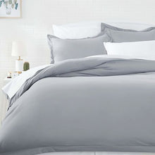 Load image into Gallery viewer, Wrinkle Resistant Luxury Hotel Duvet Cover Set King/Super Grey
