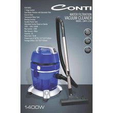 Load image into Gallery viewer, Conti 1400W Water Filtration Vacuum Cleaner - Blue
