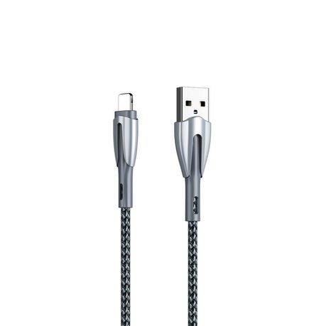 Remax Armor Series 3.0A Lightning Data Cable RC-162i - Silver Buy Online in Zimbabwe thedailysale.shop
