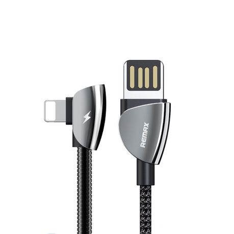 Remax Qiker Series USB to Lightning Data Cable RC-061 - Black Buy Online in Zimbabwe thedailysale.shop