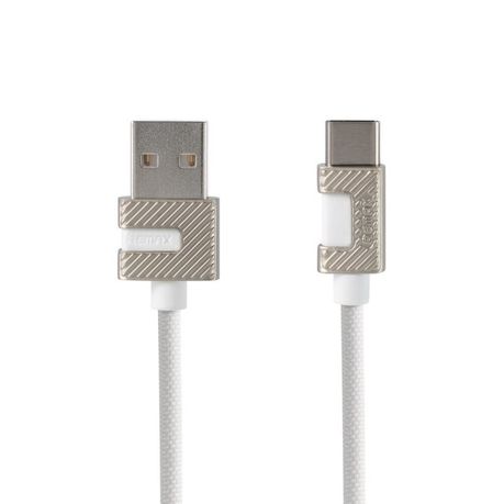 Remax Metal 2.4A Type-C Data Cable RC-089a - White Buy Online in Zimbabwe thedailysale.shop