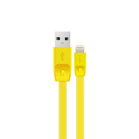 Remax Full Speed 2M Lightning Cable RC-001i - Yellow Buy Online in Zimbabwe thedailysale.shop