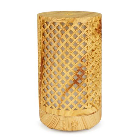200ml Wood Grain Ultrasonic Humidifier Aroma Diffuser-Light Wood Buy Online in Zimbabwe thedailysale.shop