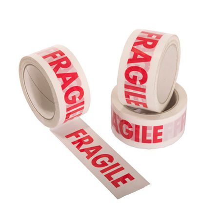 Bufallo Tapes - Fragile Tape 48mm x40m (Pack of 3) Buy Online in Zimbabwe thedailysale.shop