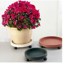 Load image into Gallery viewer, Pot Plant Trays on Wheels Set of 5

