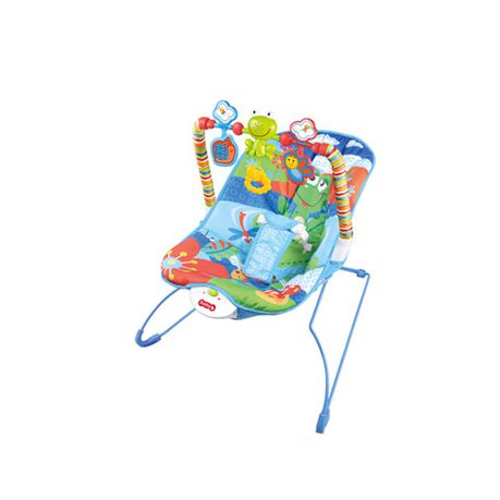 Baby Cartoon Deluxe Bouncer Swing Chair - Blue