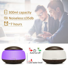 Load image into Gallery viewer, 300ML Essential Oil Diffuser Ultrasonic Air Humidifier-Dark Wooden
