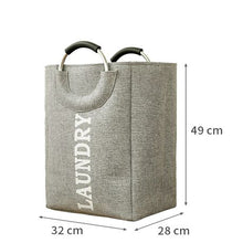 Load image into Gallery viewer, Large Collapsible Laundry Hamper Bag with Handle
