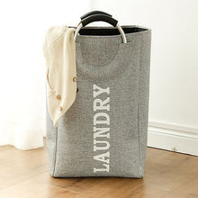 Load image into Gallery viewer, Large Collapsible Laundry Hamper Bag with Handle
