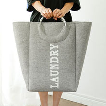 Load image into Gallery viewer, Large Collapsible Laundry Hamper Bag with Handle
