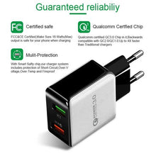 Load image into Gallery viewer, GetGo QC3.0 Fast Charging Dual USB Wall Adapter
