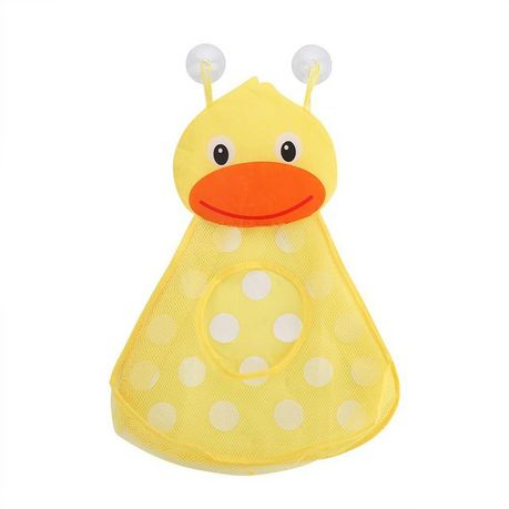 Baby Bath Toys Storage Mesh Bag with Suction Cups (Duck)
