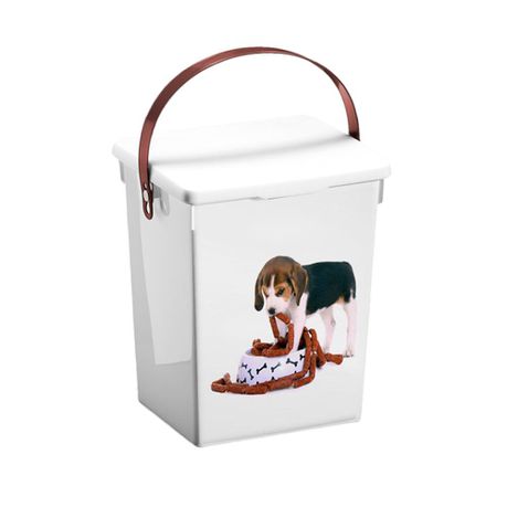 Eco Pet Storage Container with  carry handle  - dog print Buy Online in Zimbabwe thedailysale.shop