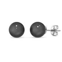 Load image into Gallery viewer, Destiny Pearl Earring &amp; Necklace Set with Swarovski Pearls - Black
