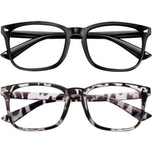 Load image into Gallery viewer, Sophie Moda - Fashion Computer Glasses Anti Blue Light: Black/Leopard (2Pack)
