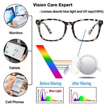 Load image into Gallery viewer, Sophie Moda - Fashion Computer Glasses Anti Blue Light: Black/Leopard (2Pack)
