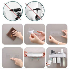Load image into Gallery viewer, Bathroom Toothbrush Holder and Shelf
