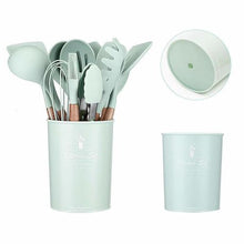 Load image into Gallery viewer, 11 piece kitchen Utensil Set Green
