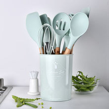 Load image into Gallery viewer, 11 piece kitchen Utensil Set Green

