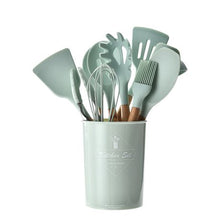 Load image into Gallery viewer, 11 piece kitchen Utensil Set Green
