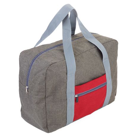 Troika Foldable Travel Bag Travel Pack Grey and Red Buy Online in Zimbabwe thedailysale.shop