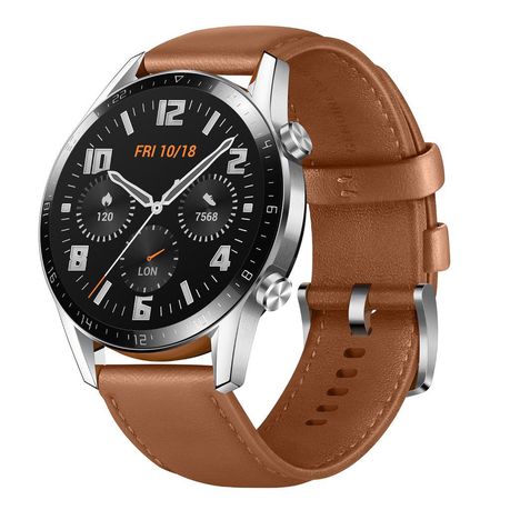 Huawei Watch GT 2 Classic Smartwatch (46mm) - Pebble Brown