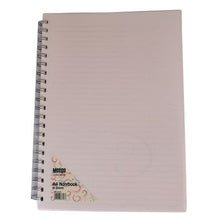 Load image into Gallery viewer, Meeco Creative Collection A4 80 Ruled Sheets Spiral Bound Notebook - White
