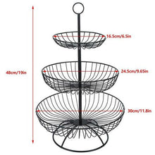 Load image into Gallery viewer, Heartdeco 3 -Tier Countertop Fruit Basket Bowl Storage Decorative Stand
