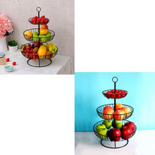 Load image into Gallery viewer, Heartdeco 3 -Tier Countertop Fruit Basket Bowl Storage Decorative Stand
