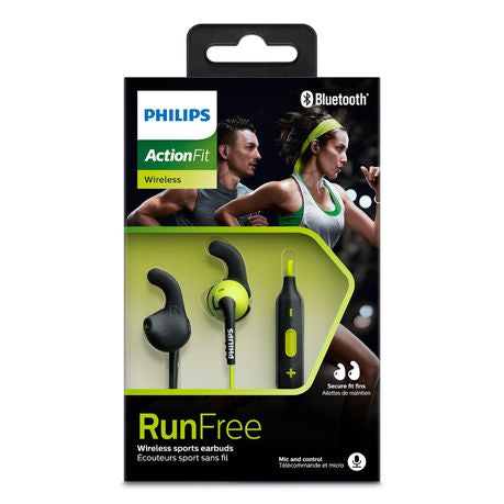 Philips ActionFit Bluetooth Sports Earphones - Lime SHQ6500CL Buy Online in Zimbabwe thedailysale.shop