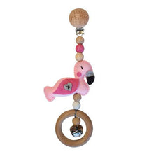 Load image into Gallery viewer, Ruby Melon Heartfelt Travel Dangle - Flamingo
