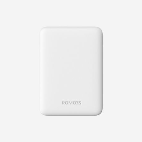 Romoss Pure 5 Compact 5000mAh Mini Power Bank 2x USB - White