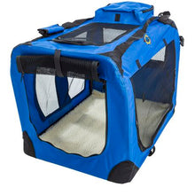 Load image into Gallery viewer, Cosmic Pets Collapsible Pet Carrier - Small (Blue)

