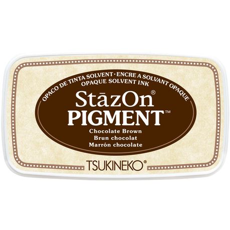 StazOn Pigment Ink Pad - Chocolate Brown Buy Online in Zimbabwe thedailysale.shop