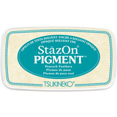 StazOn Pigment Ink Pad - Peacock Feathers Buy Online in Zimbabwe thedailysale.shop