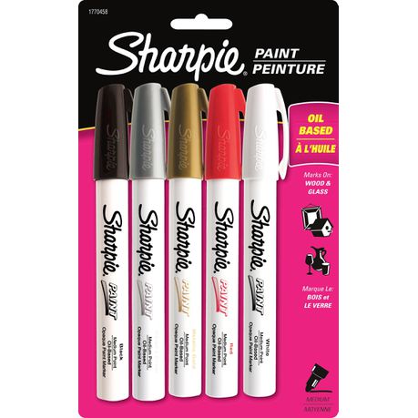 Sharpie Oil Based Medium Point Paint Markers - 5 Assorted Buy Online in Zimbabwe thedailysale.shop