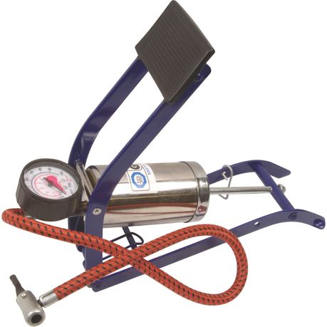 Moto-Quip - Chrome Single Cylinder Footpump & Gauge Buy Online in Zimbabwe thedailysale.shop
