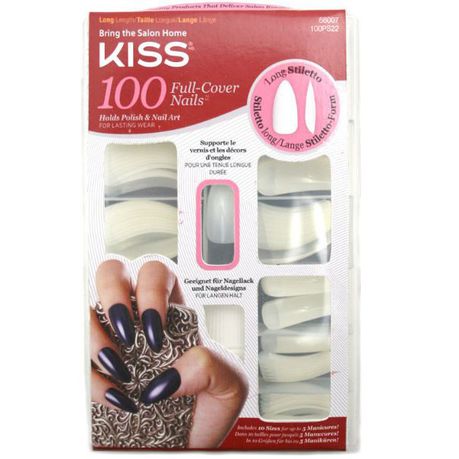 Kiss 100 Nails Long Stiletto Buy Online in Zimbabwe thedailysale.shop