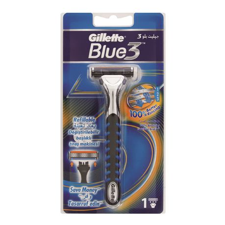 Gillette Blue 3 Systems Razor 1up Buy Online in Zimbabwe thedailysale.shop
