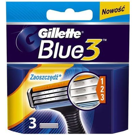 Gillette Blue 3 Systems 3 Cartridge Buy Online in Zimbabwe thedailysale.shop