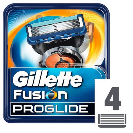 Gillette Fusion ProGlide Manual Razor Blades - 4's Buy Online in Zimbabwe thedailysale.shop