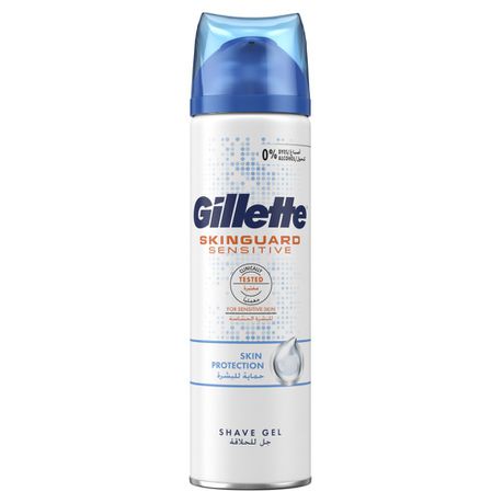 Gillette SkinGuard Sensitive Shaving Gel - 200ml Buy Online in Zimbabwe thedailysale.shop