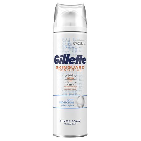 Gillette SkinGuard Sensitive Shaving Foam - 250ml Buy Online in Zimbabwe thedailysale.shop