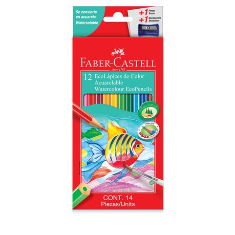 Faber-Castell 12 Full Length Watercolour Ecopencils Buy Online in Zimbabwe thedailysale.shop