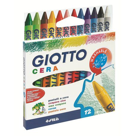 Giotto Cera 12 Wax Crayons Buy Online in Zimbabwe thedailysale.shop