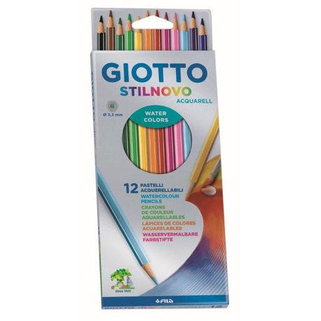 Giotto Stilnovo Aquarelle 12 Coloured Pencils Buy Online in Zimbabwe thedailysale.shop