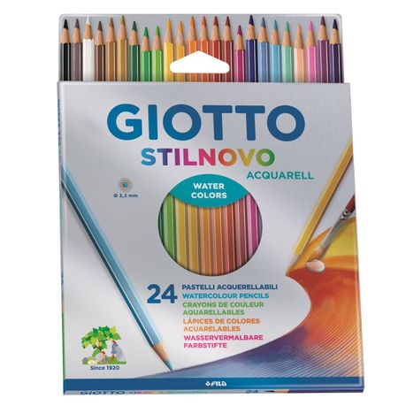 Giotto Stilnovo Aquarelle 24 Coloured Pencils Buy Online in Zimbabwe thedailysale.shop