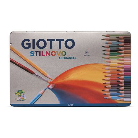 Giotto Stilnovo Aquarelle Pencils - 36 Colours in Metal Case Buy Online in Zimbabwe thedailysale.shop