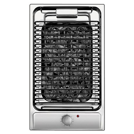 Candy CDB30/1X 30cm Built in Domino BBQ Hob - Black